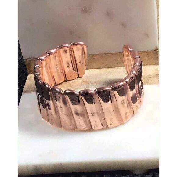 Copper Bracelet Cuff, New, Handmade, Repurposed Cuff - Picture 1 of 1